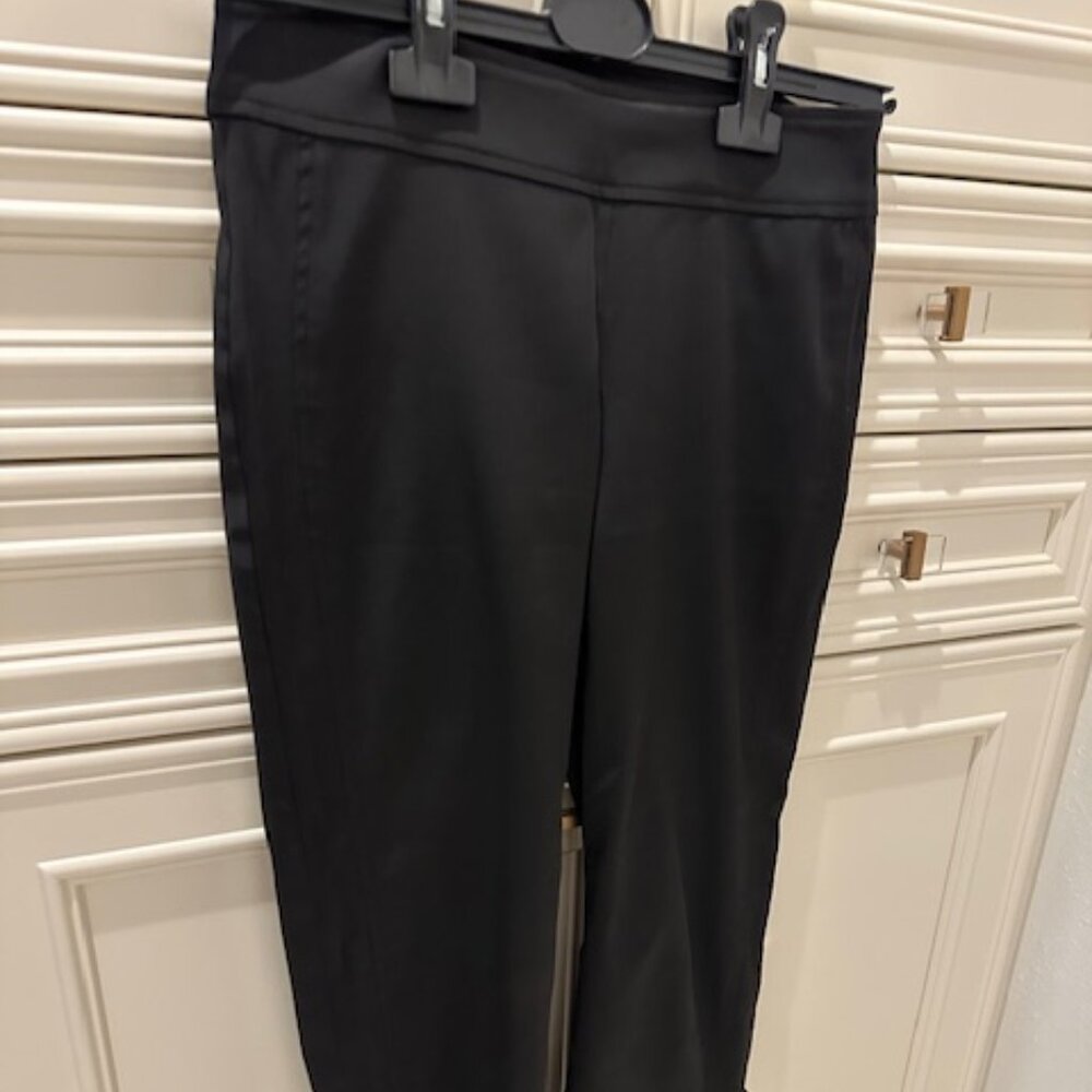Cache Black Satin Capri Pants Size 0